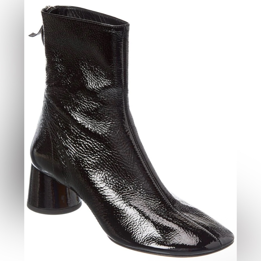 PROENZA SCHOULER PATENT GLOVE BOOT - BLACK 39.5